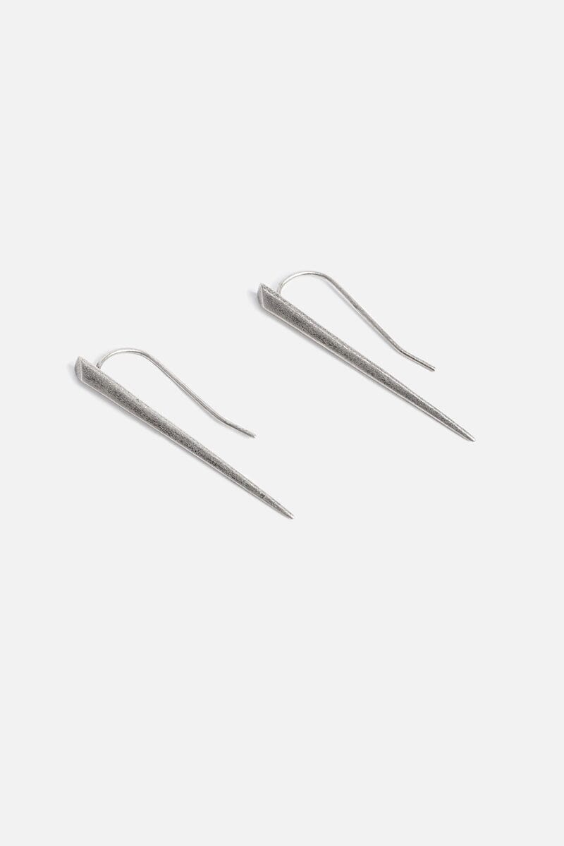 Silver Thorn Earrings | 925 Silver Earrings NOCTEX
